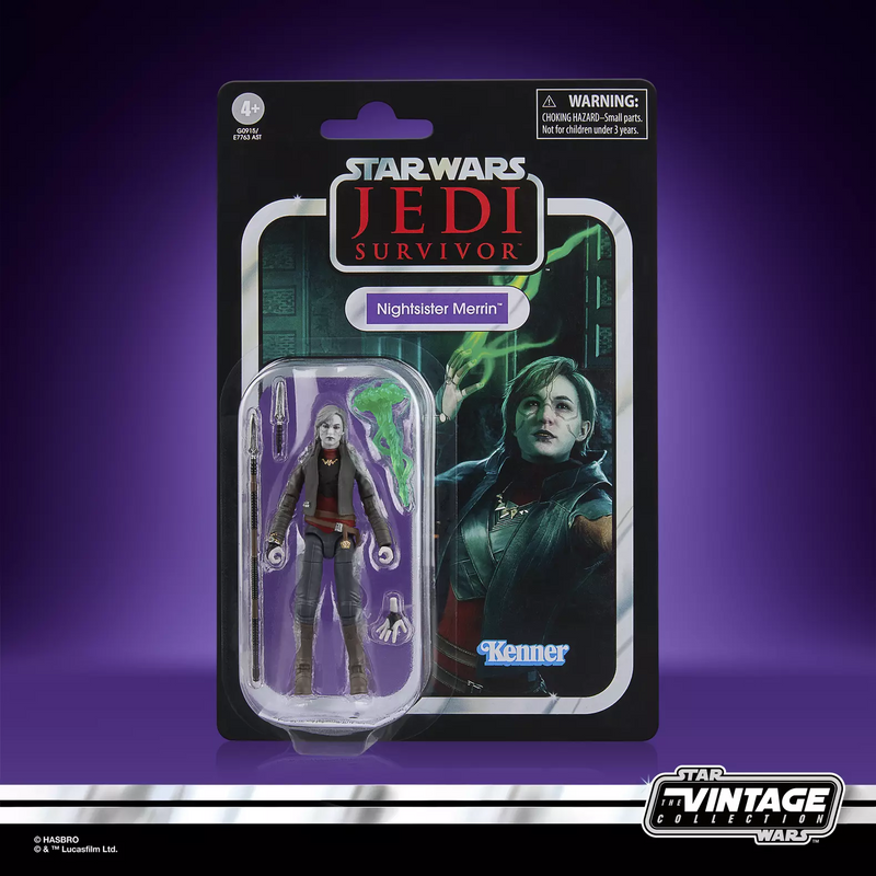 Star Wars The Vintage Collection Nightsister Merrin Action Figure, close-up detail