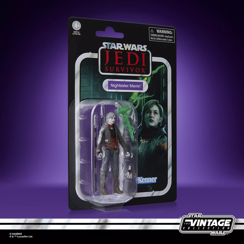 Star Wars The Vintage Collection Nightsister Merrin Action Figure, rear view