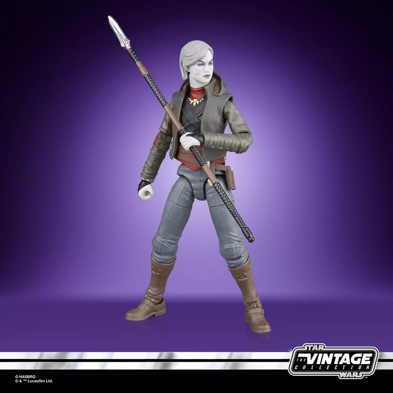 Star Wars The Vintage Collection Nightsister Merrin Action Figure, showing reverse