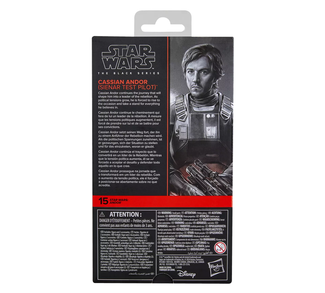 Star Wars The Black Series Cassian Andor (Sienar Test Pilot) 6" Action Figure