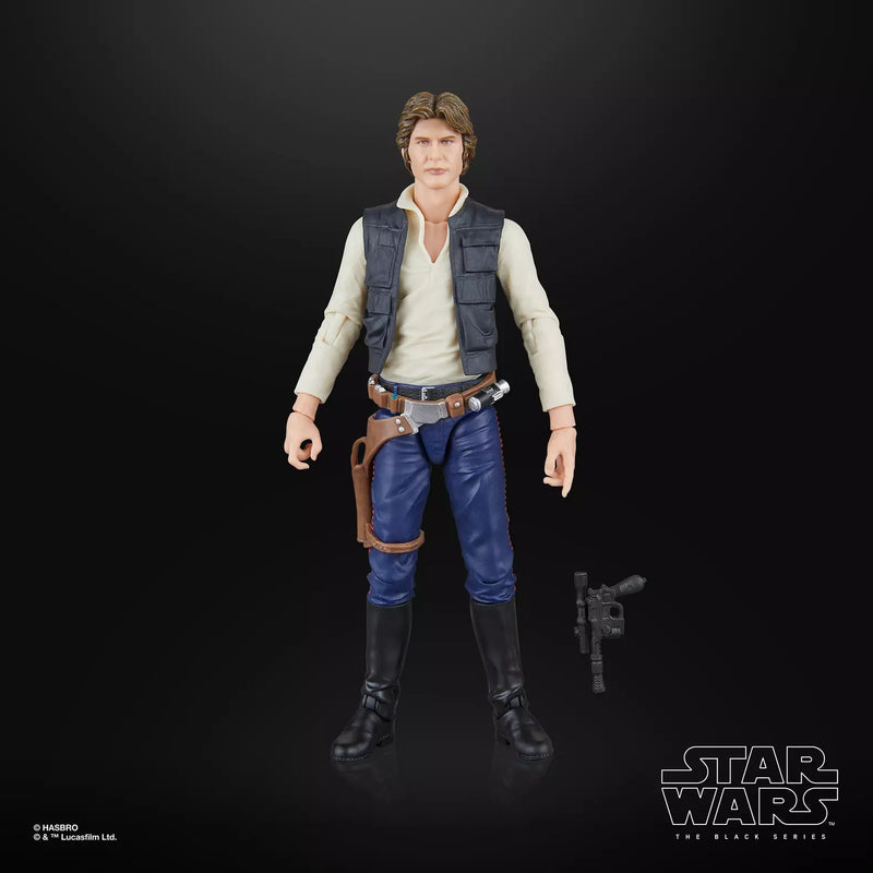 Star Wars The Black Series Han Solo (A New Hope) 6" Action Figure, in display