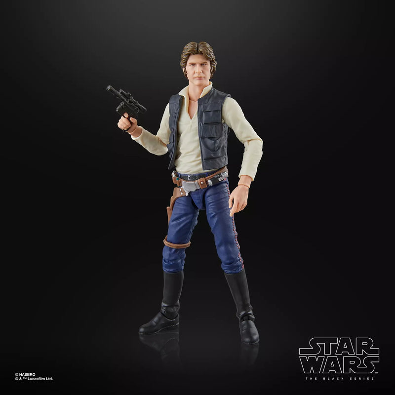 Star Wars The Black Series Han Solo (A New Hope) 6" Action Figure, size reference