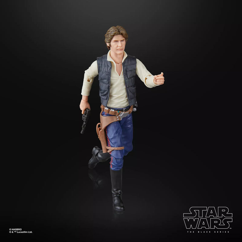 Star Wars The Black Series Han Solo (A New Hope) 6" Action Figure, showing reverse