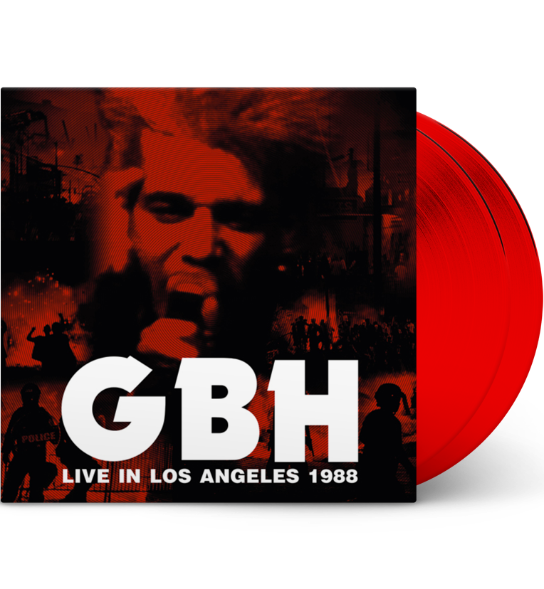GBH – Live in Los Angeles 1988 (Double-LP on Red Vinyl) collectible from Coda Records