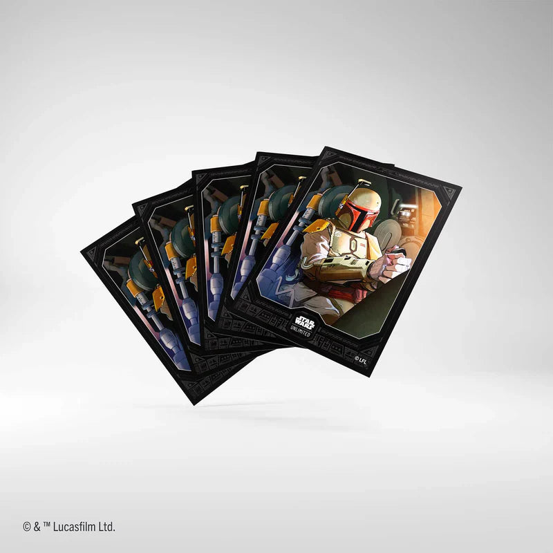 Gamegenic Star Wars: Unlimited Art Sleeves - Boba Fett, side angle