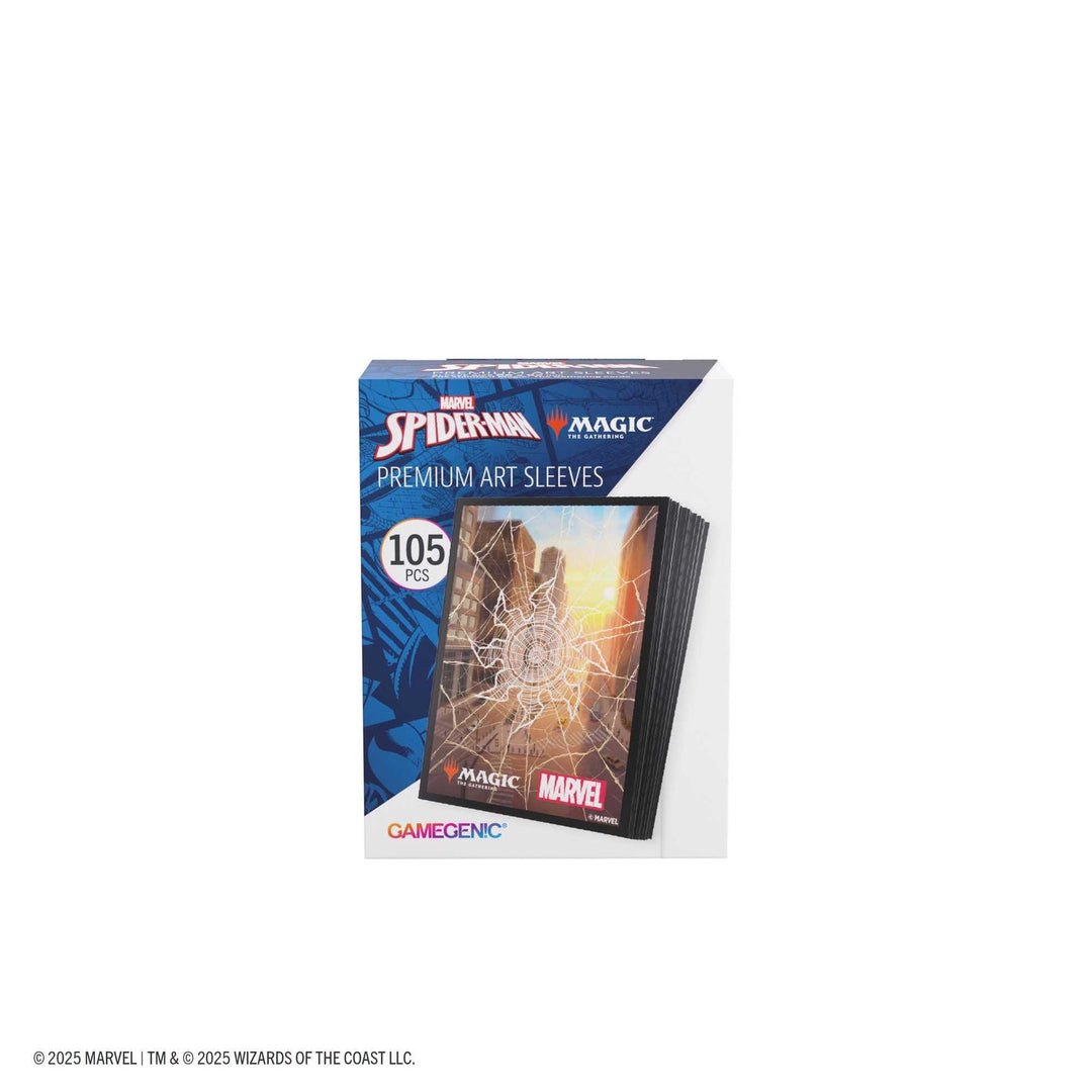 Magic: The Gathering Marvel's Spider-Man Premium Art Sleeves - Spider-Man Plains