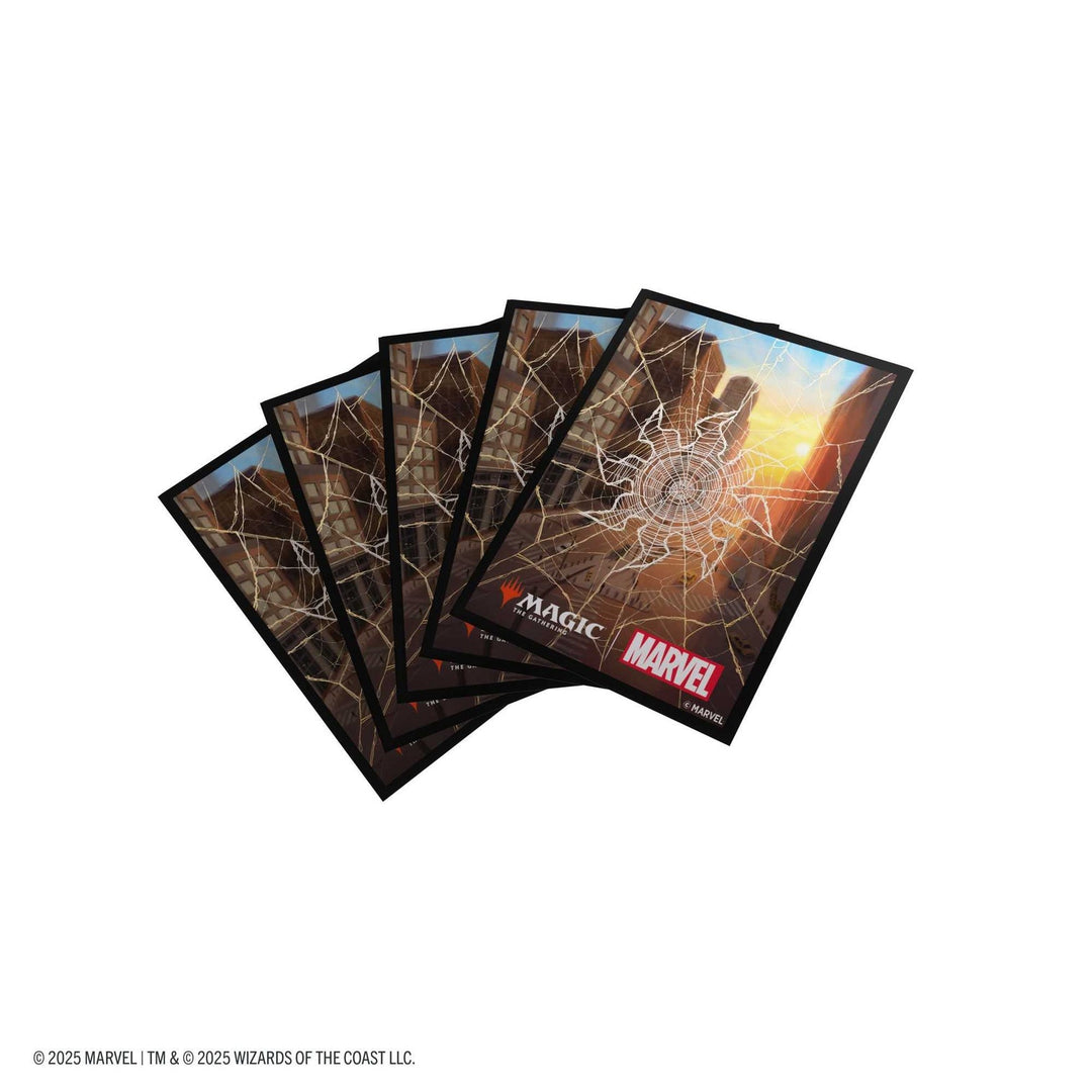 Magic: The Gathering Marvel's Spider-Man Premium Art Sleeves - Spider-Man Plains