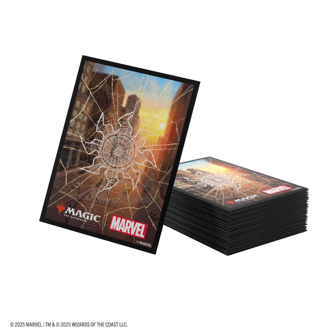 Magic: The Gathering Marvel's Spider-Man Premium Art Sleeves - Spider-Man Plains