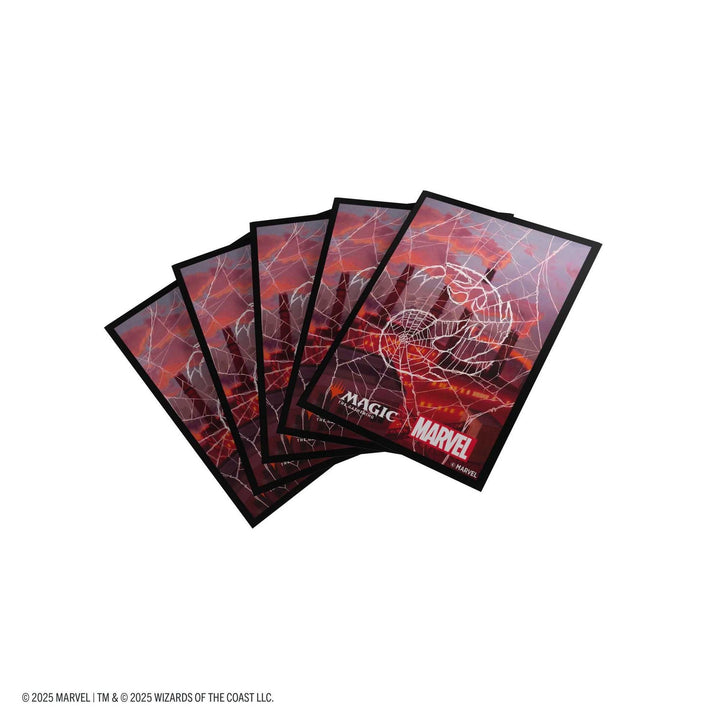 Magic: The Gathering Marvel's Spider-Man Premium Art Sleeves - Spider-Man Mountain