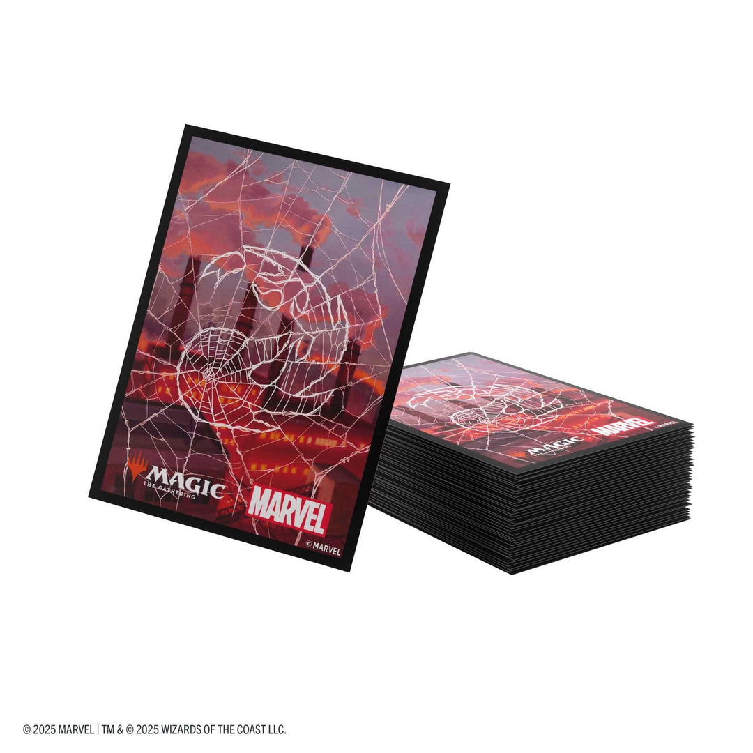 Magic: The Gathering Marvel's Spider-Man Premium Art Sleeves - Spider-Man Mountain