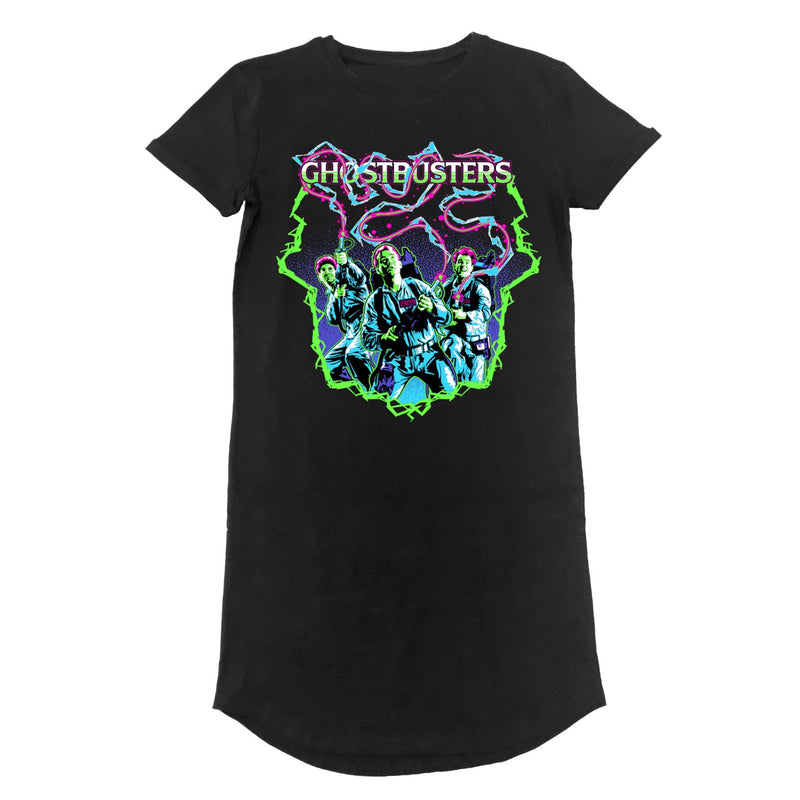 Ghostbusters Neon Ladies T-Shirt Dress collectible from Heroes Inc Dropship