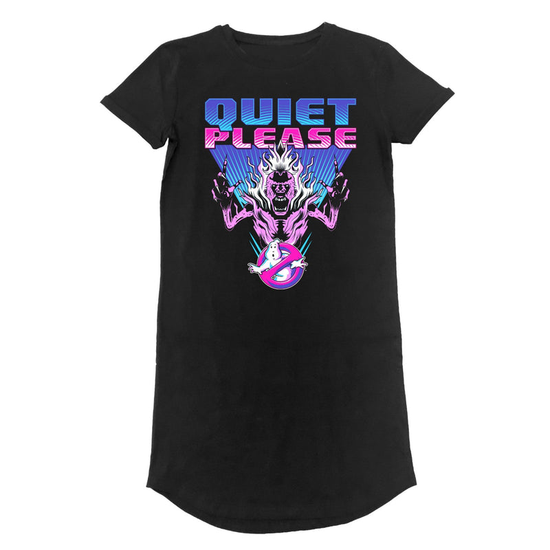 Ghostbusters Quiet Please Ladies T-Shirt Dress collectible from Heroes Inc Dropship