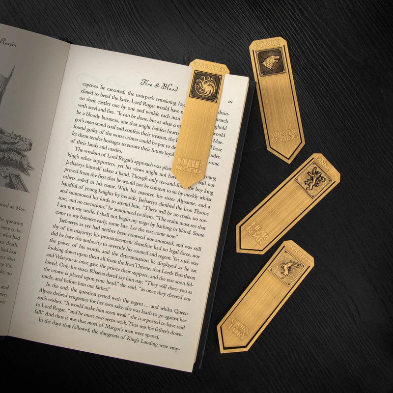 Game of Thrones House Sigil Metal Bookmark Set of 4, alternate view