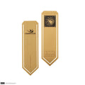 Game of Thrones House Sigil Metal Bookmark Set of 4, rear view