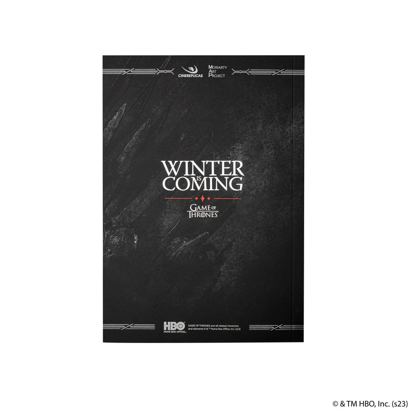 Game of Thrones Stark Notebook, rear view