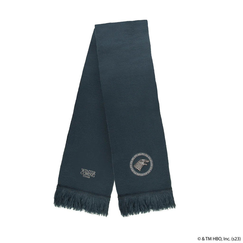 Game of Thrones Stark Scarf, side angle