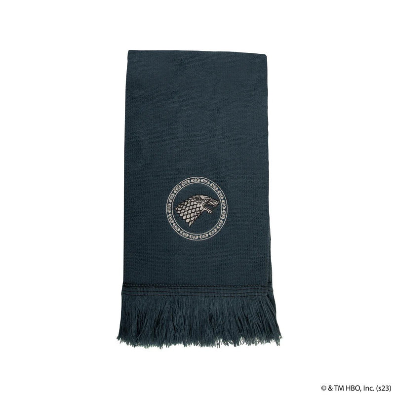 Game of Thrones Stark Scarf, close-up detail