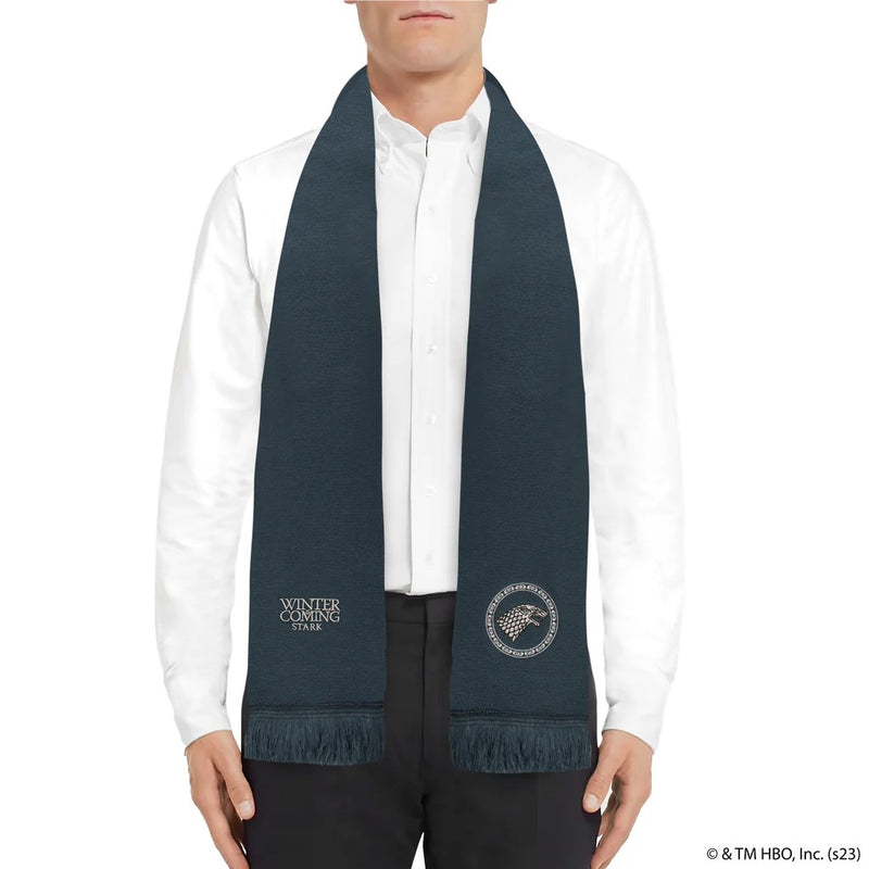 Game of Thrones Stark Scarf, rear view