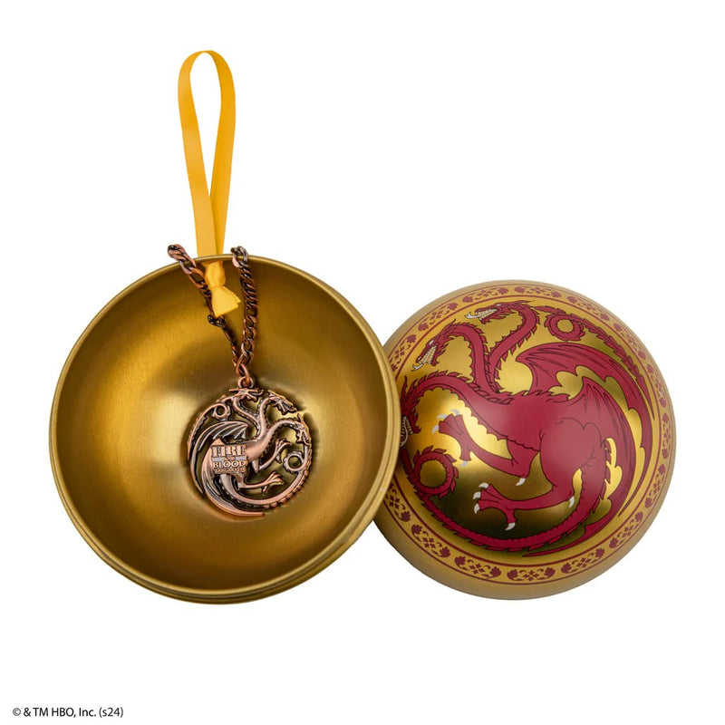Game of Thrones Targaryen Necklace, side angle