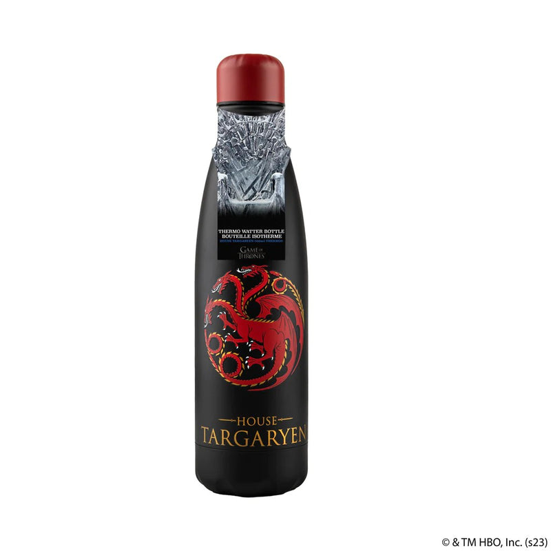 Game of Thrones Targaryen Insulated Water Bottle, rear view