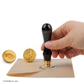 Game of Thrones Wax Seal Stamp Kit with Targaryen Stark and Lannister, rear view