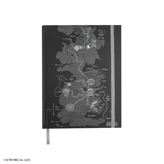 Game of Thrones Westeros Hardcover Notebook with Foldable Map