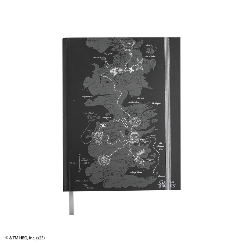 Game of Thrones Westeros Hardcover Notebook with Foldable Map