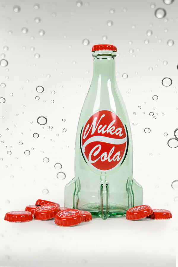 Official Fallout Nuka Cola Glass Bottle & Caps