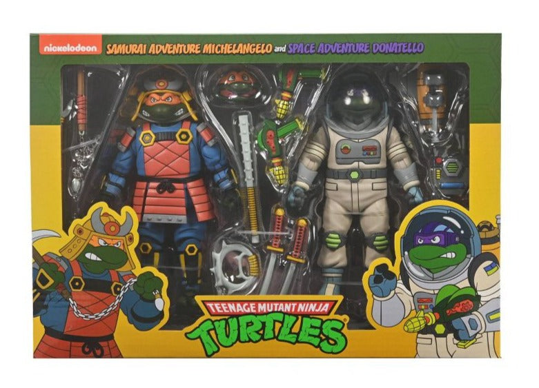 NECA Teenage Mutant Ninja Turtles Space Adventure & Samurai Turtles 2-Pack 7" Action Figures