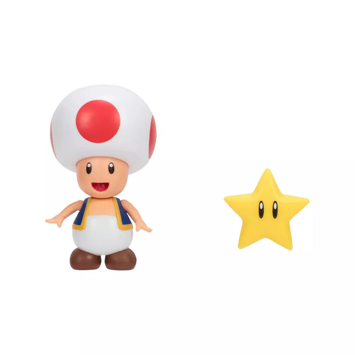 Super Mario 4" Figure Toad Figure