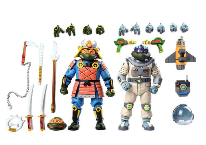 NECA Teenage Mutant Ninja Turtles Space Adventure & Samurai Turtles 2-Pack 7" Action Figures