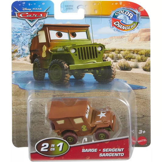 Disney Pixar Cars - 2 In 1 Colour Changer Sarge Vehicle