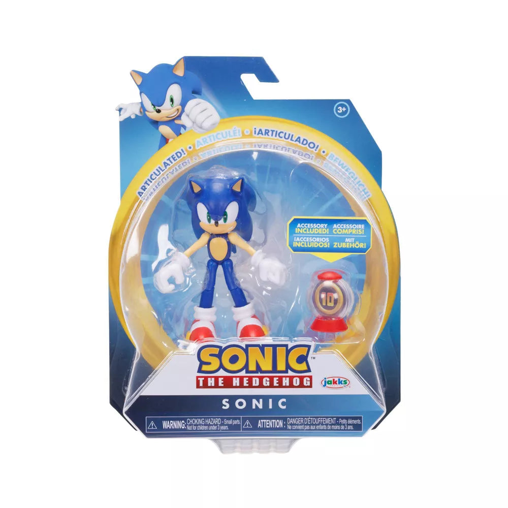Sonic The Hedgehog Sonic 4" Articulated Action Figure with Accessory