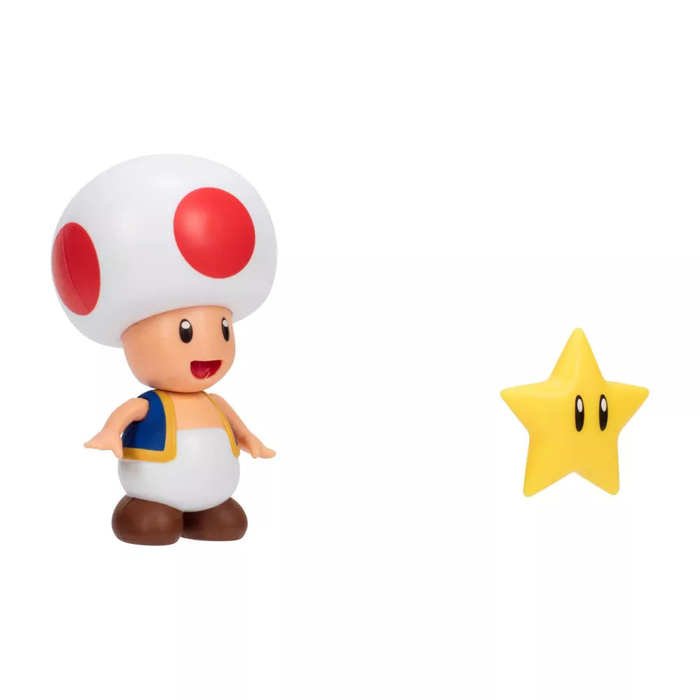 Super Mario 4" Figure Toad Figure