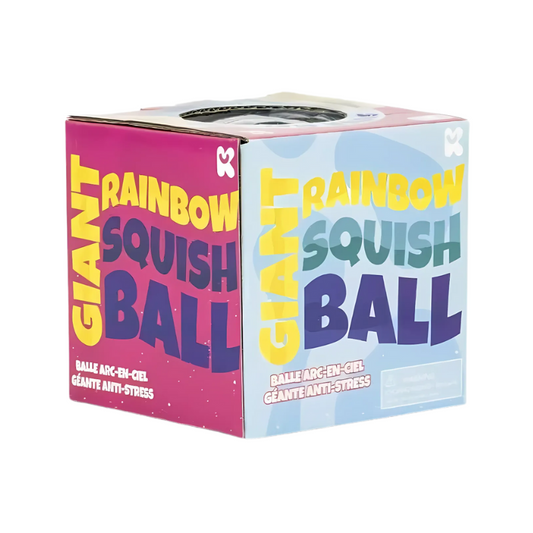 Giant Rainbow Squish Ball collectible from PoundFun