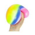 Giant Rainbow Squish Ball, side angle