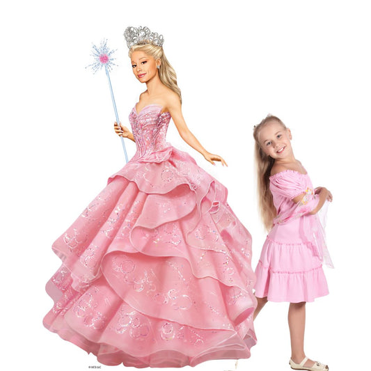 Glinda Wicked Pink Witch Cardboard Cut Out Height 150cm collectible from Star Cutouts
