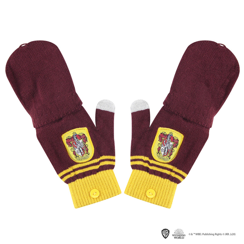 Harry Potter Gryffindor Convertible Mitten Fingerless Gloves, in display