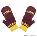 Harry Potter Gryffindor Convertible Mitten Fingerless Gloves, side angle