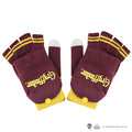 Harry Potter Gryffindor Convertible Mitten Fingerless Gloves, close-up detail