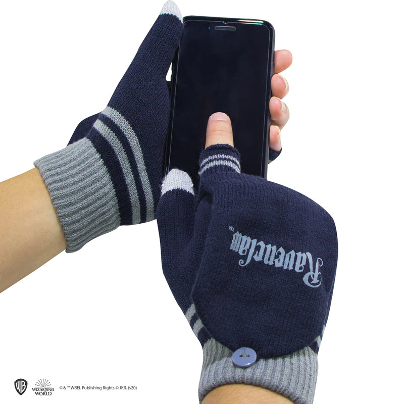 Harry Potter Ravenclaw Fingerless Gloves, close-up detail