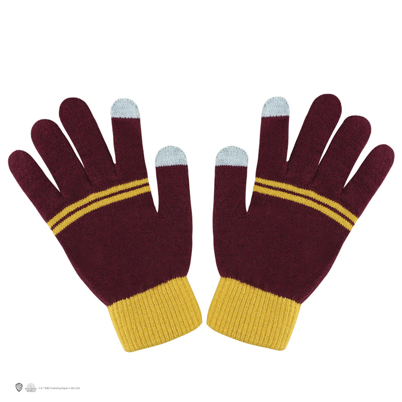 Harry Potter Gryffindor Touchscreen Magic Touch Gloves, close-up detail