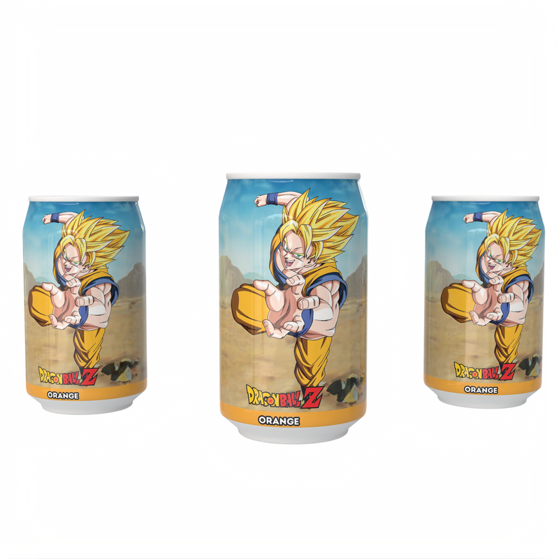 Dragon Ball Z Goku's Orange Blast - Orange Flavour Soda Can 330ml collectible from Kawaji UK