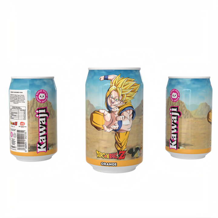 Dragon Ball Z Goku's Orange Blast - Orange Flavour Soda Can 330ml
