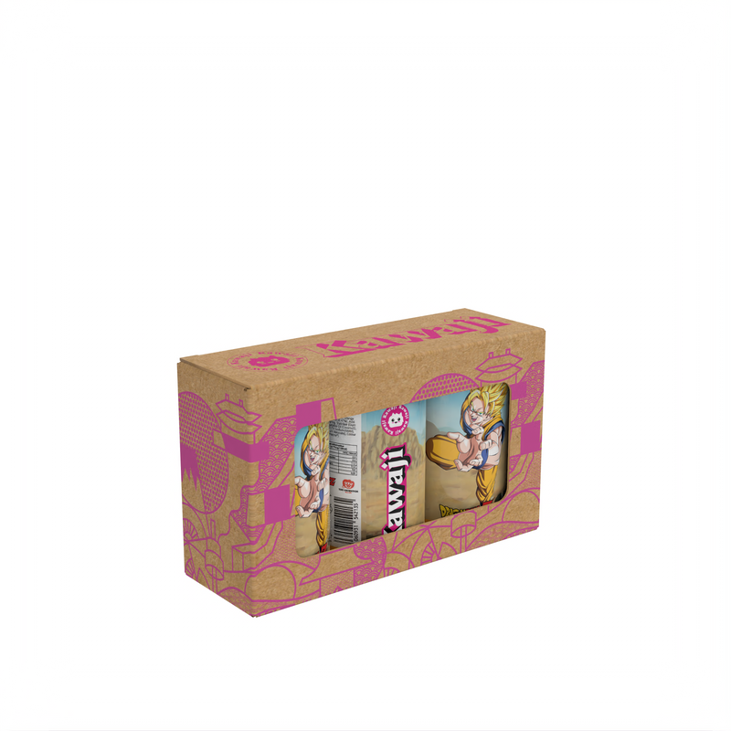 Dragon Ball Z Goku's Orange Blast - Orange Flavour Soda Can 330ml, side angle