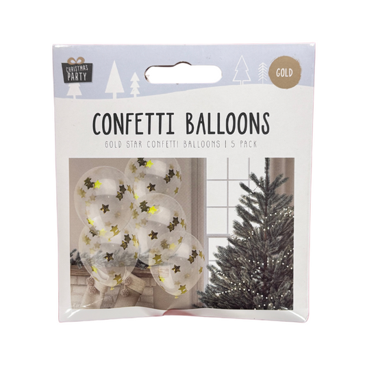 Gold Confetti Star Balloons collectible from PoundFun