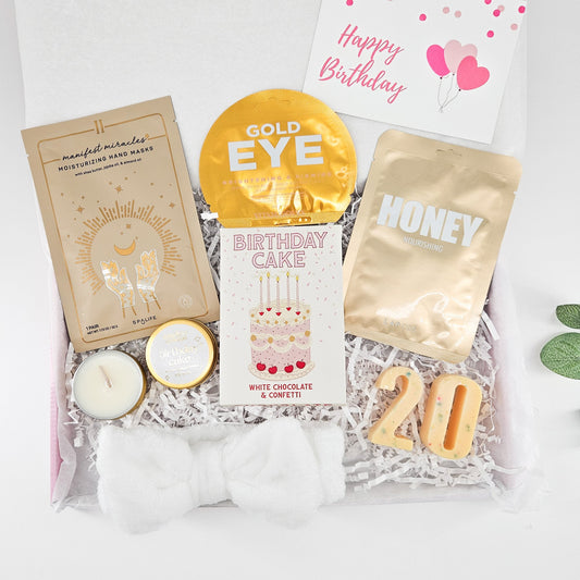 GOLDEN TWENTY BOX | LUXURY 20TH BIRTHDAY PAMPER GIFT SET collectible from MySelfLoveBox