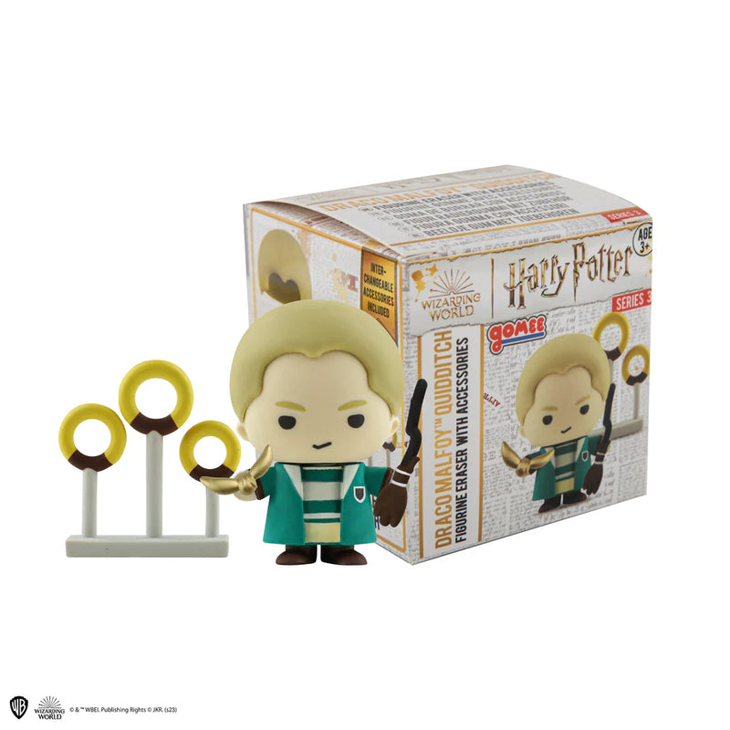 Harry Potter Quidditch Draco Malfoy Gomee Eraser Figurine, side angle