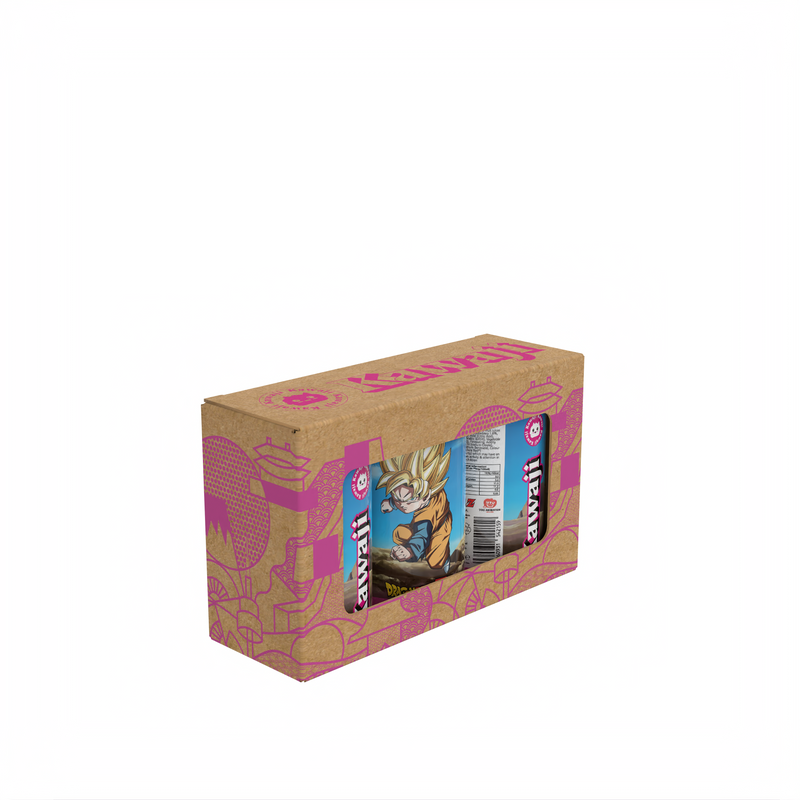 Dragon Ball Z Goten's Super Strawberry Flavour Soda Can 330ml, side angle