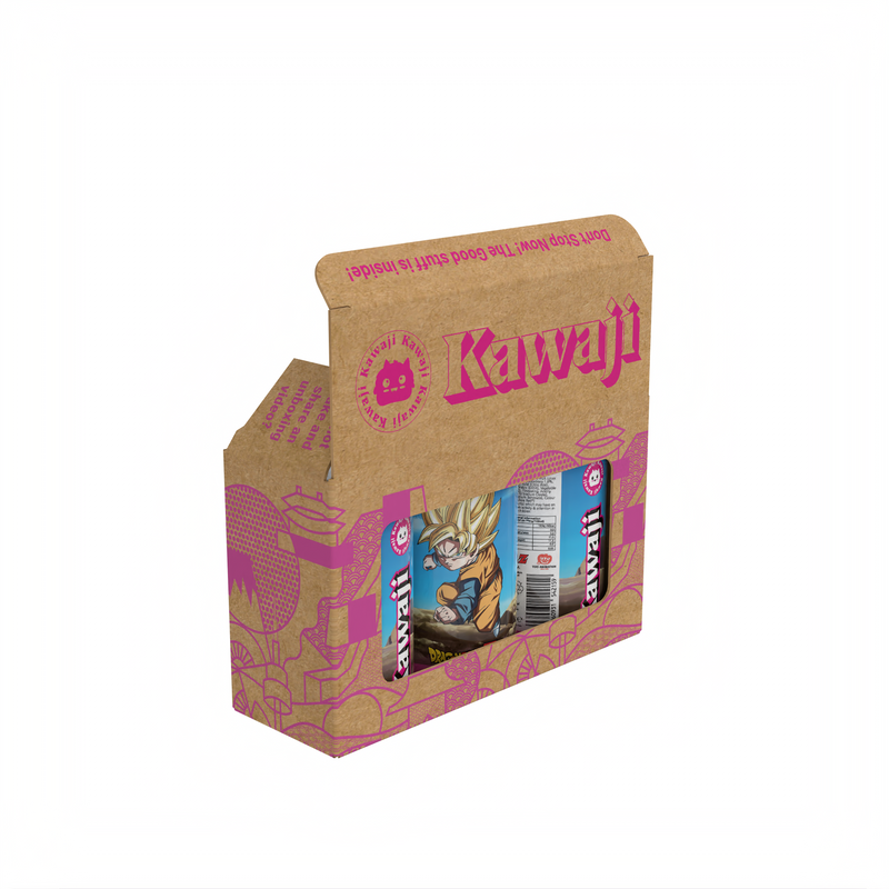 Dragon Ball Z Goten's Super Strawberry Flavour Soda Can 330ml, in display